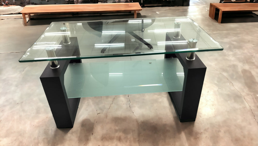 Evian New Glass Top MDF Fram Center Table