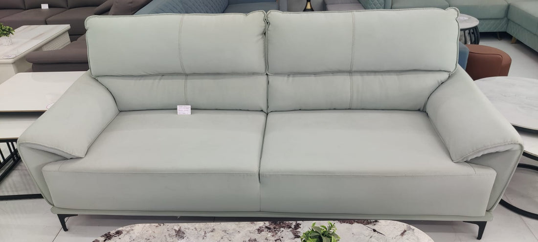 Evian Rajkumar 3 Seater Recron Back Sofa In Pista Colour (ES-RAJKUMAR)