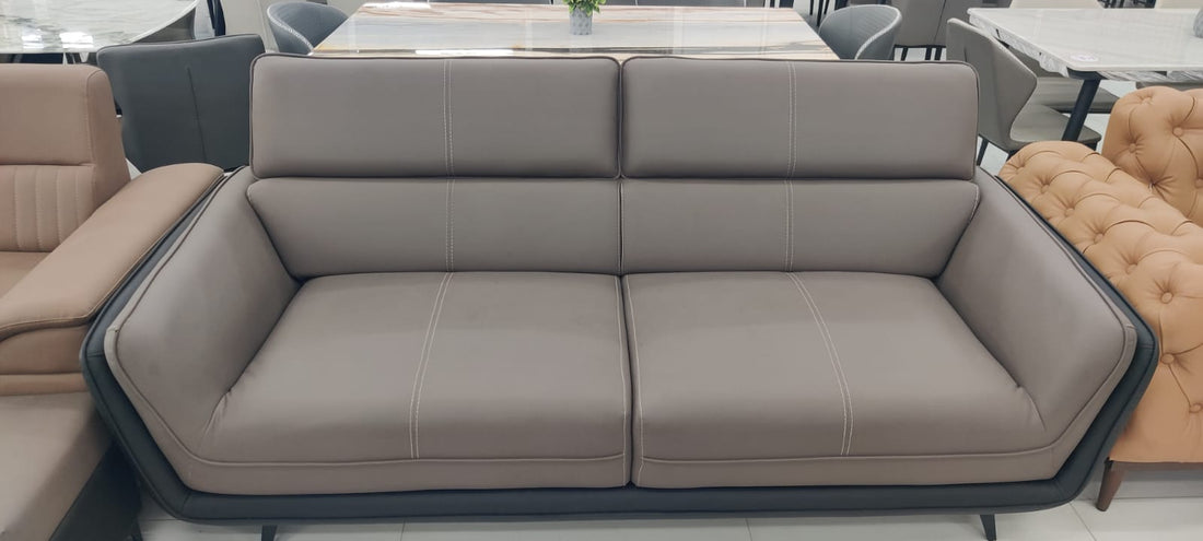 Evian Double Decer 3 Seater Sofa In Two Colour Rexine