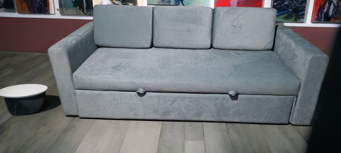 Evian Sofa Cum Bed In 3 Seater With Pillows in All Colour (Es-8)